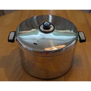 RARE! Vintage Revere Ware Seahorse Neptune Stainless MCM Copper Stock Pot 14 Qt?